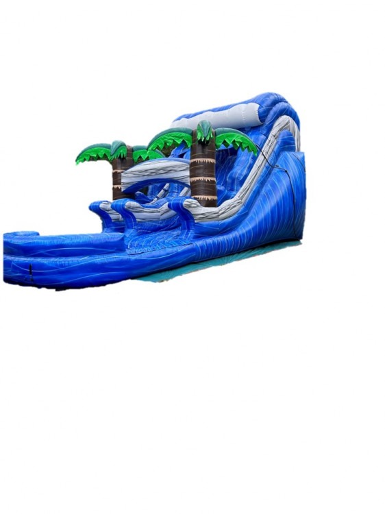 Blue Splash Water Slide